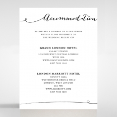 Paper Infinity accommodation card