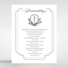 Paper Regal Enchantment wedding stationery accommodation enclosure invite card design
