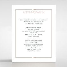 Quilted Grace wedding stationery accommodation invitation card design