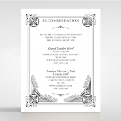 Regal Frame accommodation invite card design