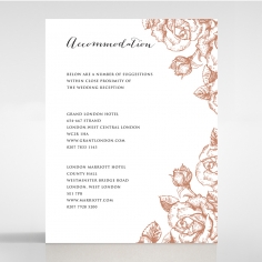 Rose Garden accommodation stationery invite