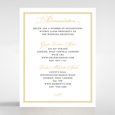 Royal Lace wedding accommodation invite card design