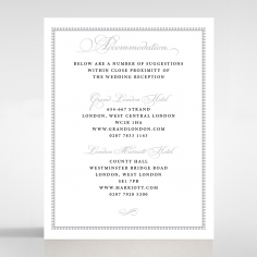 Royal Lace wedding accommodation enclosure card