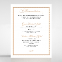 Royal Lace wedding accommodation enclosure card design