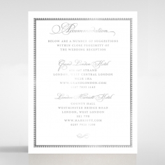 Royal Lace with Foil wedding accommodation invite card design