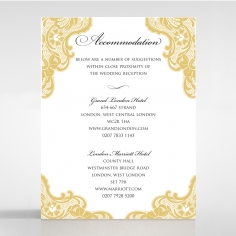 Victorian Lace accommodation enclosure stationery invite card