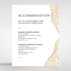 Woven Love Letterpress wedding accommodation enclosure invite card design