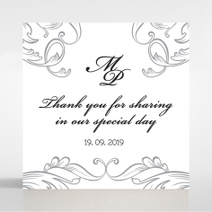 Aristocrat wedding stationery gift tag