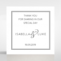 Luxe Paper Elegance wedding stationery gift tag