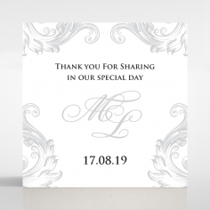 Regally Romantic wedding stationery gift tag