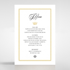 Black Doily Elegance table menu card stationery design