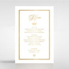 Black Doily Elegance with Foil table menu card stationery