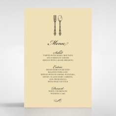 Damask Love wedding reception menu card stationery item