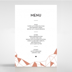 Digital Love reception menu card stationery item