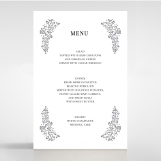 Enchanted Crest wedding venue table menu card