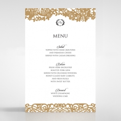 Enchanting Forest reception menu card stationery