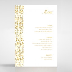 Enchanting Halo wedding menu card design