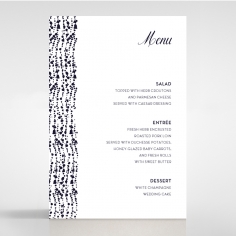 Enchanting Halo wedding menu card stationery