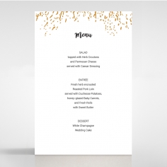 Fire Sparkle wedding menu card stationery item