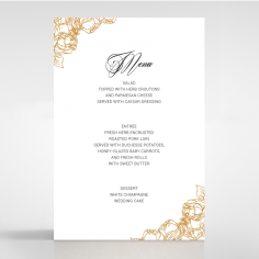 Flourishing Garden Frame wedding venue table menu card stationery