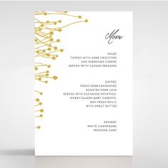 Flourishing Romance wedding venue table menu card stationery item