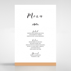 Forever Love Booklet - White wedding venue table menu card stationery design