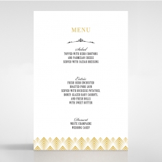 Gradient Glamour reception table menu card stationery item