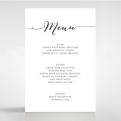 Infinity wedding stationery menu card design