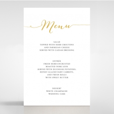 Infinity wedding stationery menu card