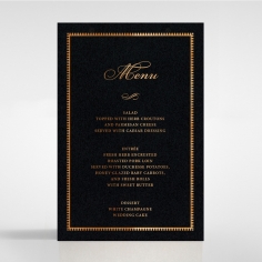 Lux Royal Lace with Foil menu card design