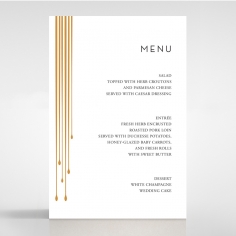 Luxe Intrigue wedding venue table menu card design