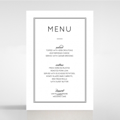 Luxe Paper Elegance table menu card stationery design