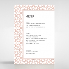 Marrakech wedding reception table menu card stationery item