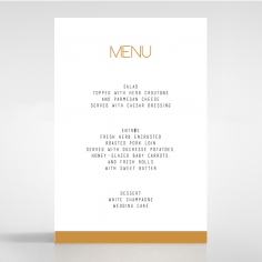 Minimalist Love table menu card