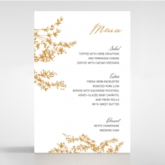 Oriental Romance wedding menu card