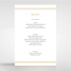 Ornate Luxury reception menu card