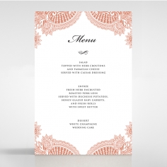 Paisley Grandeur menu card design