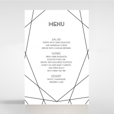 Paper Art Deco table menu card design