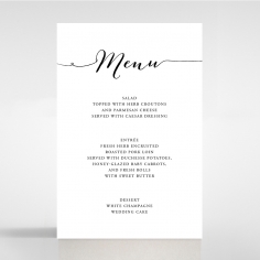 Paper Infinity wedding table menu card design