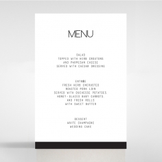 Paper Minimalist Love wedding table menu card stationery design