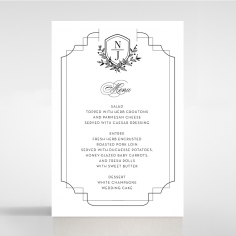 Paper Regal Enchantment wedding table menu card
