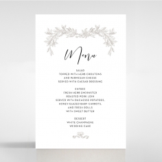 Paper Timeless Simplicity table menu card stationery item