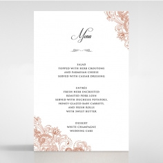 Royal Embrace menu card stationery