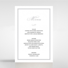 Royal Lace wedding venue table menu card stationery item