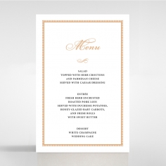 Royal Lace menu card