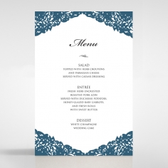Royal Prestige wedding reception table menu card stationery item