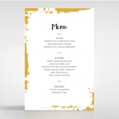 Rusted Charm wedding reception table menu card stationery design