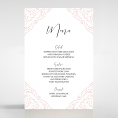 Rustic Elegance wedding venue table menu card