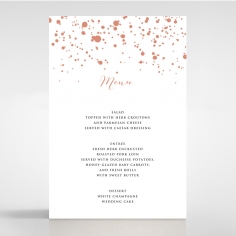 Star Dust wedding reception menu card