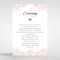 Baroque Pocket wedding stationery order of service ceremony invite card